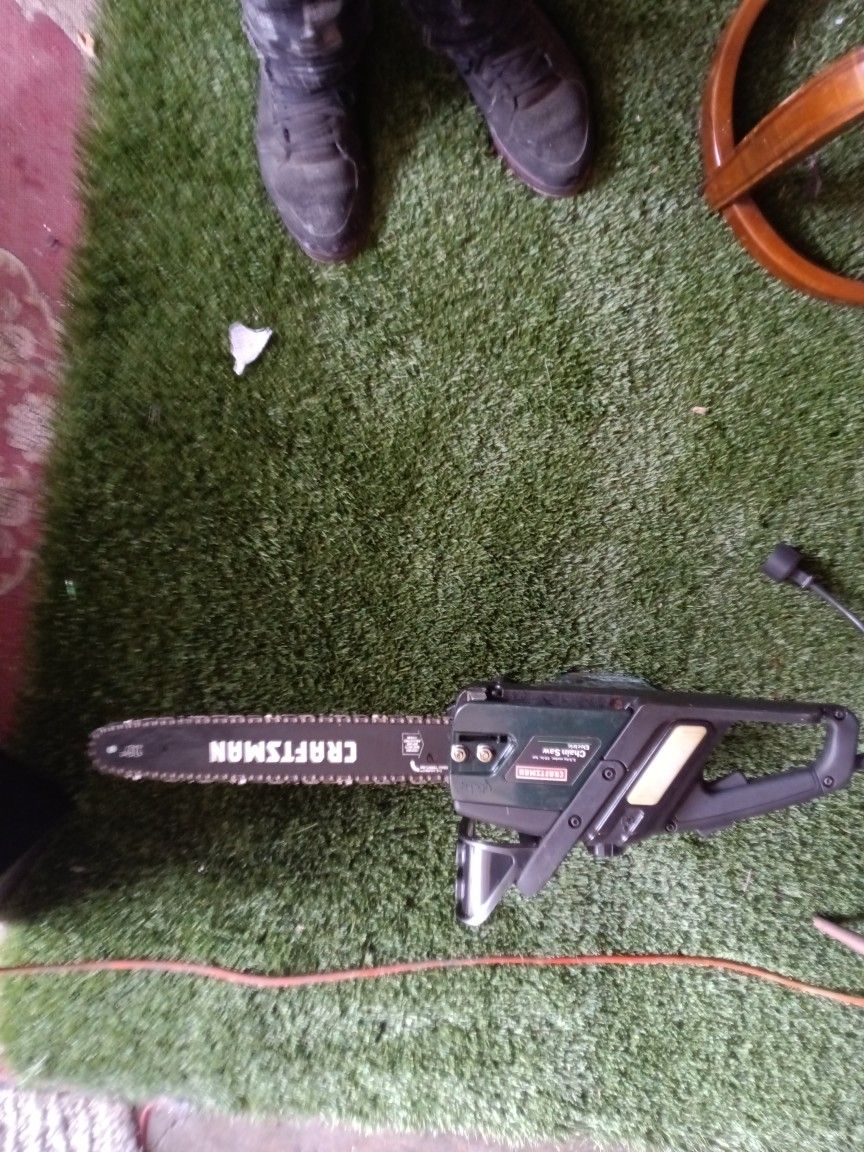Craftsman Electric Chainsaw 16 In Used Once
