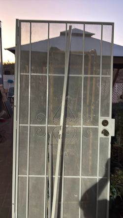Metal security door