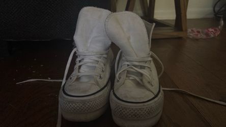 White Converse shoes