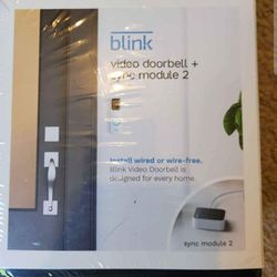 Blink Video doorbell W Sync Module 2 New