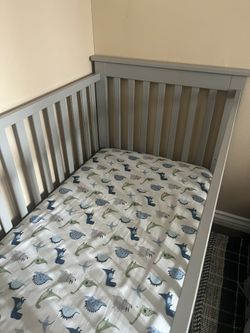 Toddler Grey Crib