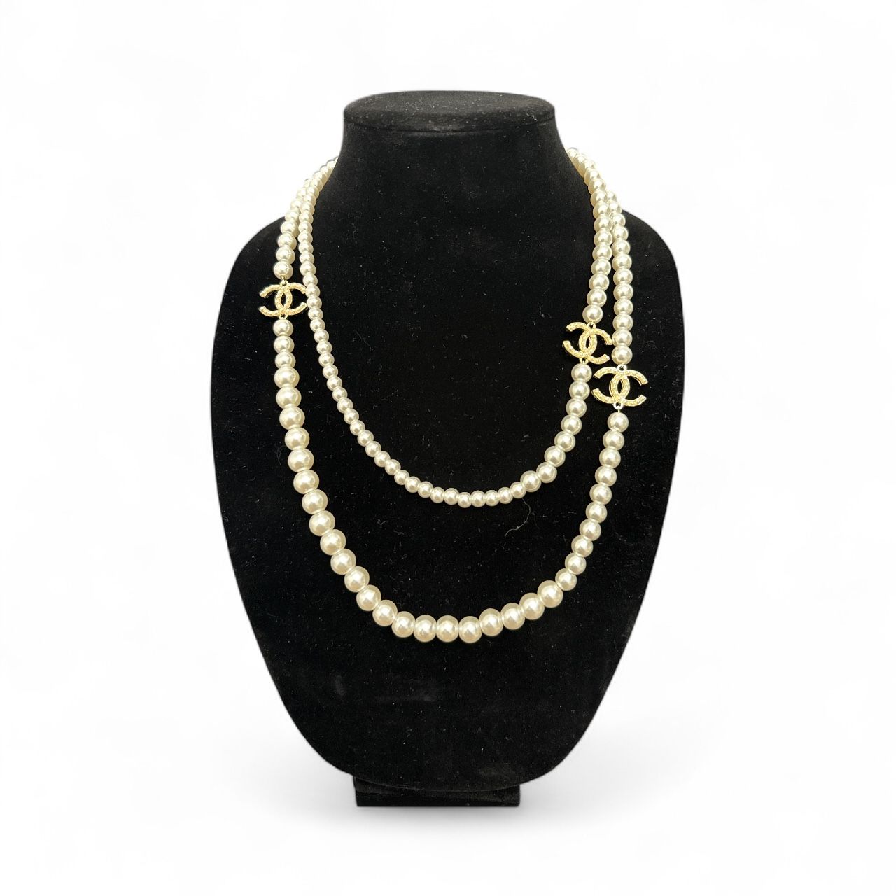 Pearl Necklace Double CcA6578
