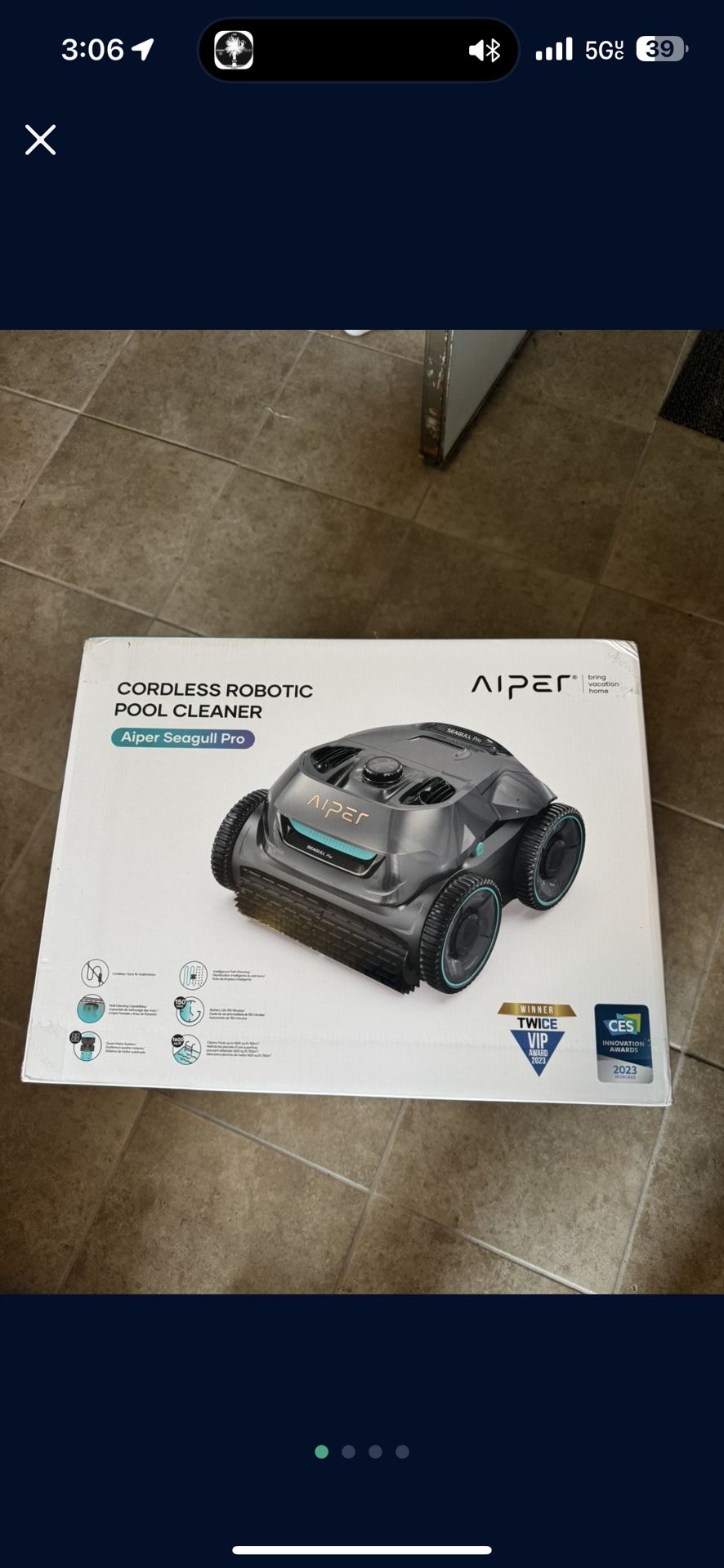 Aiper Seagull Pro (ZT6002) Cordless Robotic Pool Cleaner