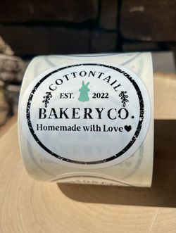 CUSTOM BOPP LABELS FOR BUSINESS advertising on Cups Drinks Hydro Flasks Cosmetics Party Goody Bags