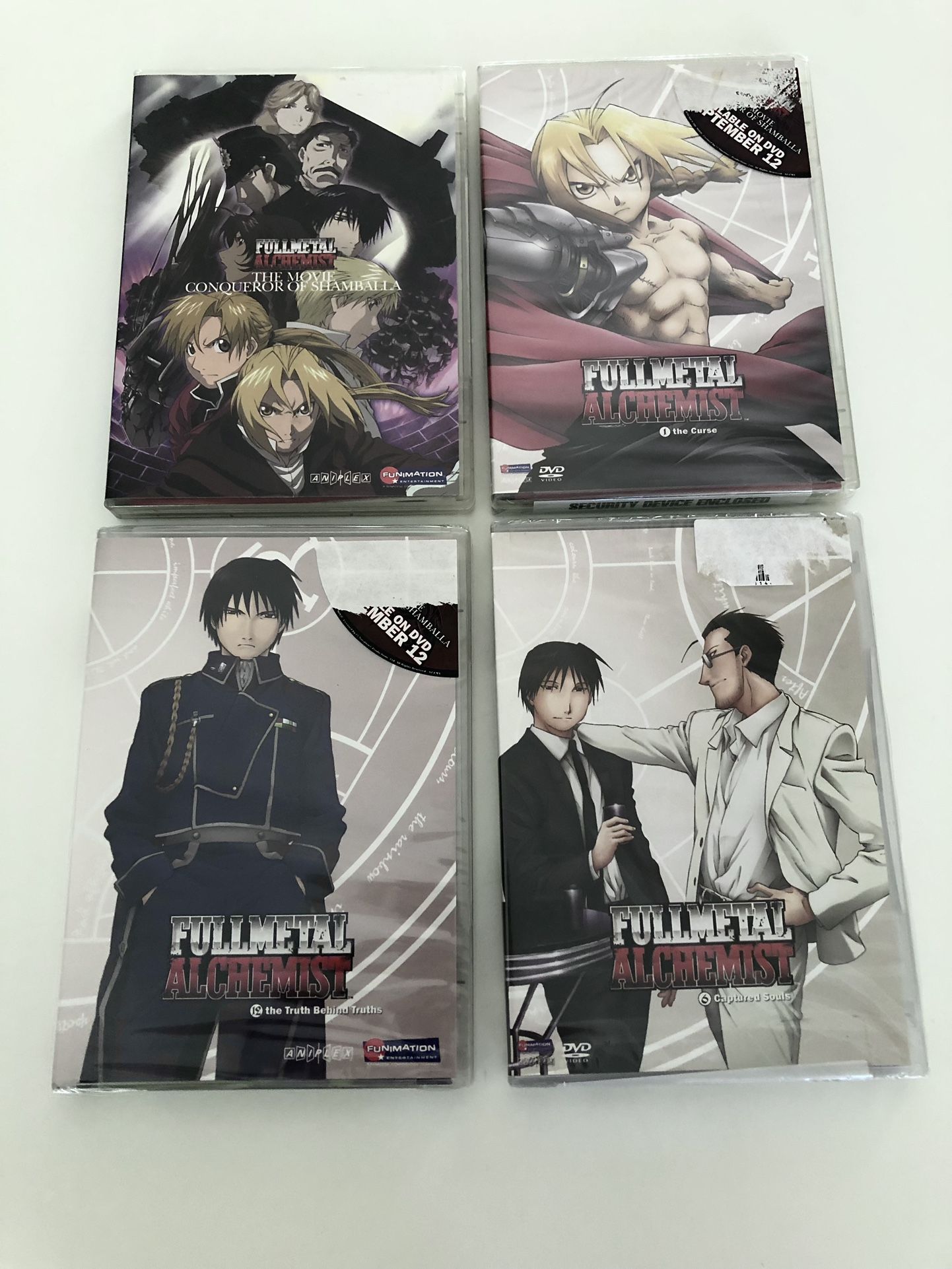 Lot (4) Fullmetal Alchemist DVDs 3 Of Them Are New Factory Sealed /1 is Preowned