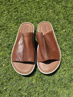 Born Slide Sandals Leather Mens Size 11