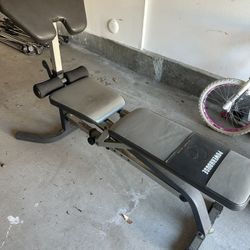 Powerhouse Adjustable Weight Bench with Preacher Curl Pad