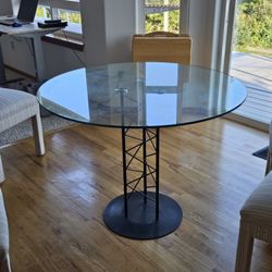 Glass Cafe Table For 4