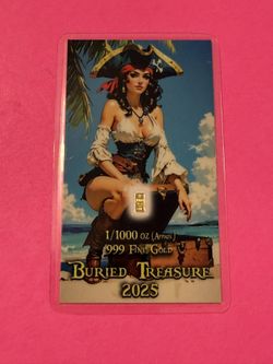 1/1000 Ounce Gold Buried Treasure 2025 