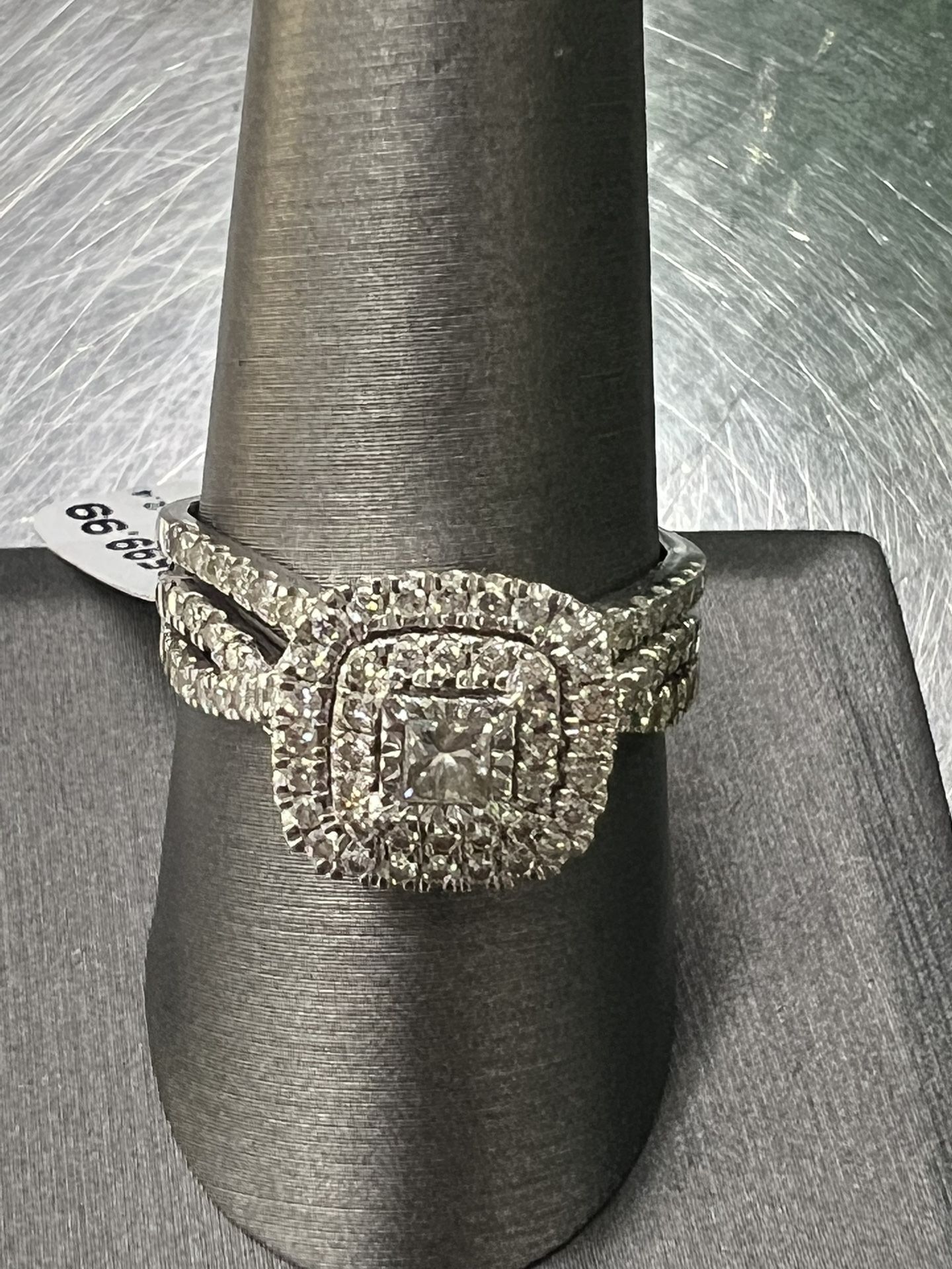 Lds Dia Ring .98ctw 10kwg 2.4 Dwt