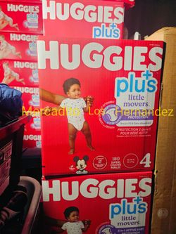 Huggies Size 4 Little Movers 180 Pañales Diapers❗️Nuevos Firm Price