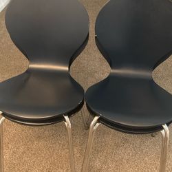 Navy Blue dining Room Chairs (4)
