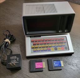 Collectable RARE Vintage 1980S Sears Talking Computron w/ 2 games