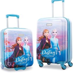 American Tourister Kids' Disney Hardside Upright Luggage, Frozen Destiny, 2 piece  set 