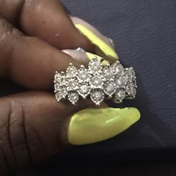 14 Karat White Gold 1kt Diamond Ring 