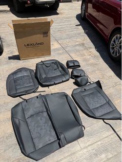 lexland black camo tacoma back seat covers