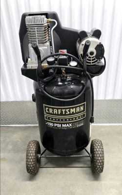 Air Compressor Craftsman Professional 27 gallon 150 psi Twin Cylinder Pick up in Burien Yes Available