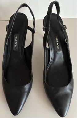 Women high heel slings shoes Sz 6.5 by Nine West