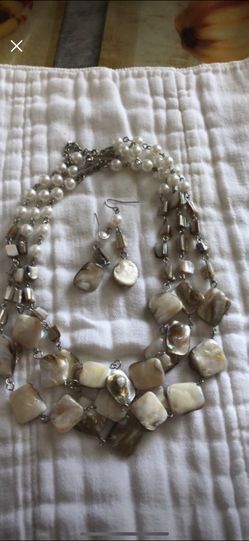 Necklace with earrings