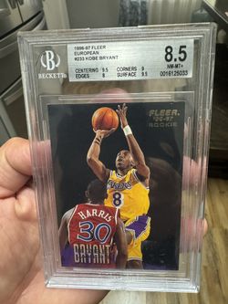 Kobe Bryant 1996-97 Fleer European Rookie #233 8.5 Beckett