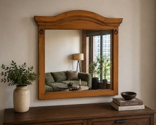 Large Wood Wall Mirror – 40.5” x 40.25”