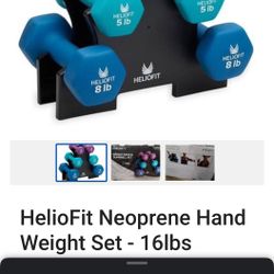 Weight Set - 16lbs HelioFit Neoprene Hand Weight Set -