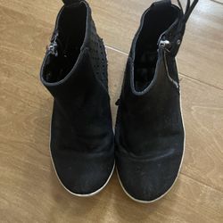 Girls Black Boots Ankle Booties Size 13