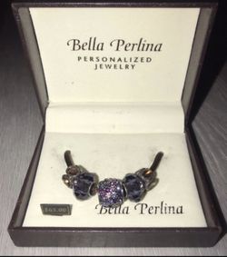 Brand New Bella Perlina Bracelet Charm Jewelry Set