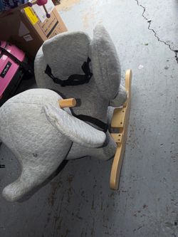 Kids rocking elephant