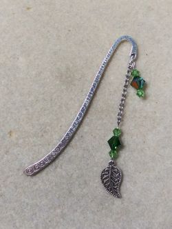 Handmade leaf bookmark