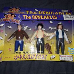 The Three Stooges Bendables Toy Figures (1996)