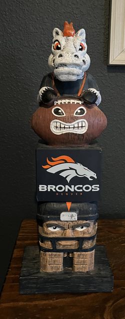 Broncos Football NFL Statue Tiki Totem