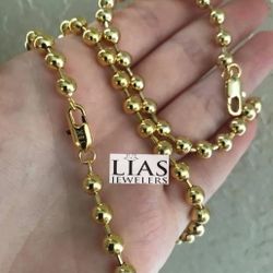 New 18k Yellow Gold Jewelry Set Necklace And Bracelet 