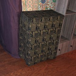 Egyptian Rolling Wood Hamper