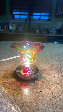 Glass touch lamp/oil burner