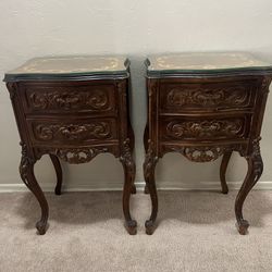 2 Antique  French End Tables