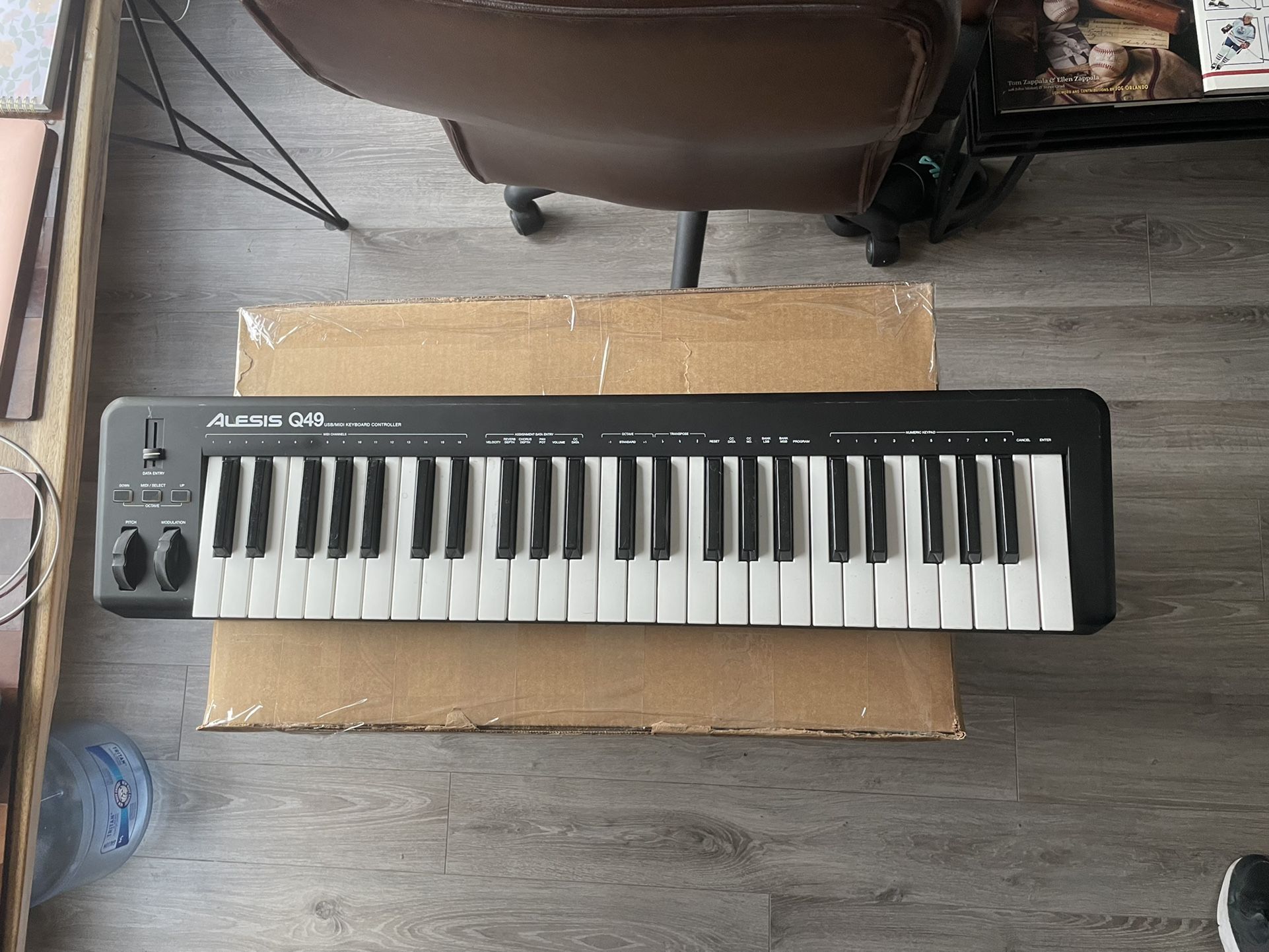 Alesis Q49 Keyboard Used- No Power Cable