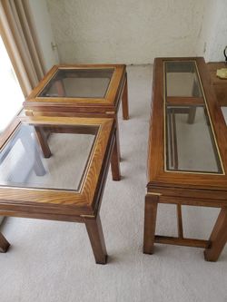 Table Set 2 End Tables and entryway/ sofa table
