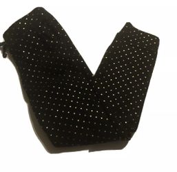 Cat & Jack Sz 6/ 6x Girls Pants Black With Gold Dots