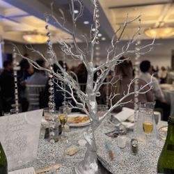 Metallic Silver Manzanita tree Centerpiece 