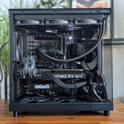 Haunted Grim Reaper All Black No RGB Gaming PC - 7600X3D + 5070