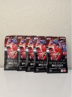 One Piece The Time of Battle Sleeved Booster Pack