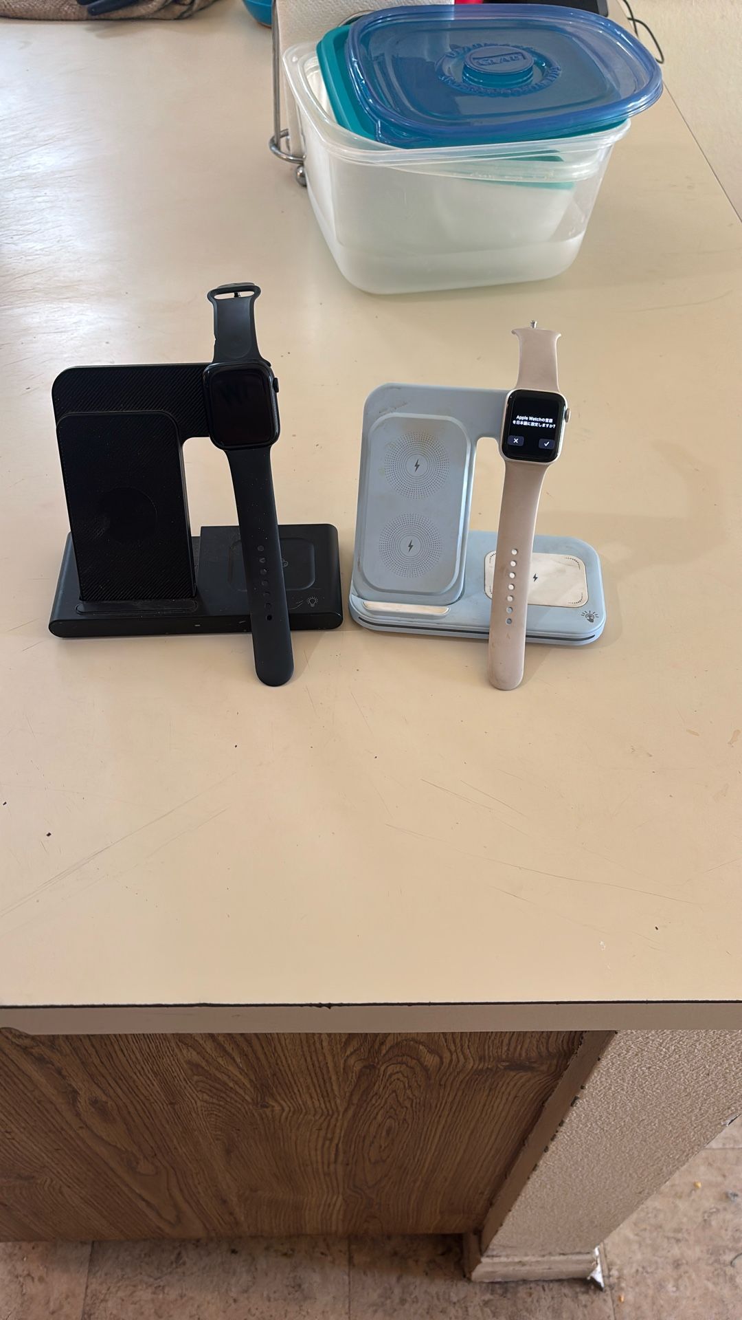 2 Apple Watches With Chargers