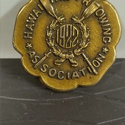 Hawaiian rowing association 1922 medal 10k Plated 