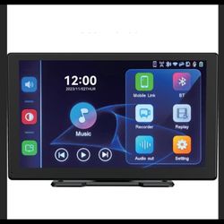 Portable Double Din Car Stereo Apple Carplay and Android Auto, Car Screen for ca