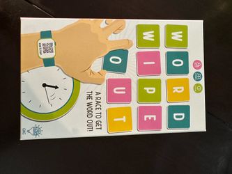 Word wipe out game, unopened box, see photos for more info, no holds
