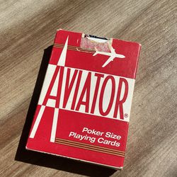 Aviator Red Poker Size 914 Playing Cards, Played In Terrible’s Hotel Casino