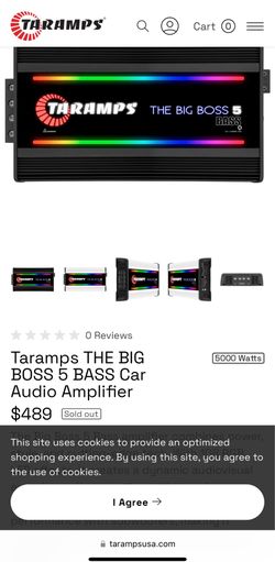 Taramps Big Boss 5k subwoofer amplifier