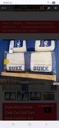 Duke blue devils golf cart seat cushions set