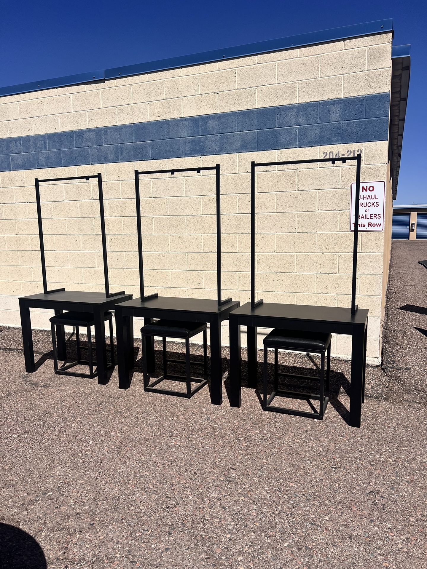 Small Black Desks ($20 Each) (Two Available)